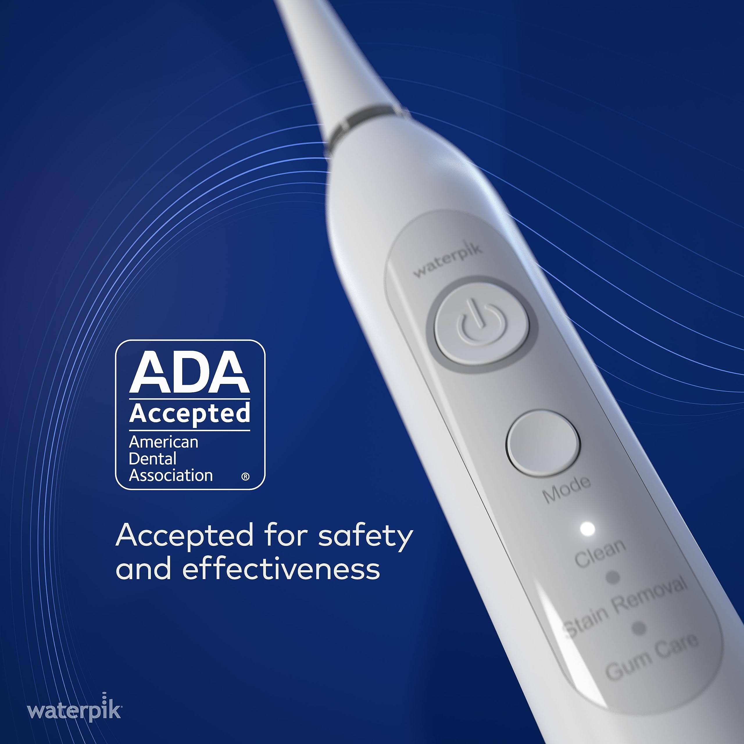 Waterpik Sensonic Sonic Electric Toothbrush for Adults - Rechargeable with 3 Brushing Modes, Travel Case & USB Charger (White STW-03W020) | Perfect for Home, Travel & Daily Oral Care | Packaging May Vary