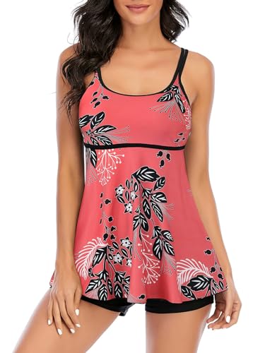 B4 Red Black Floral