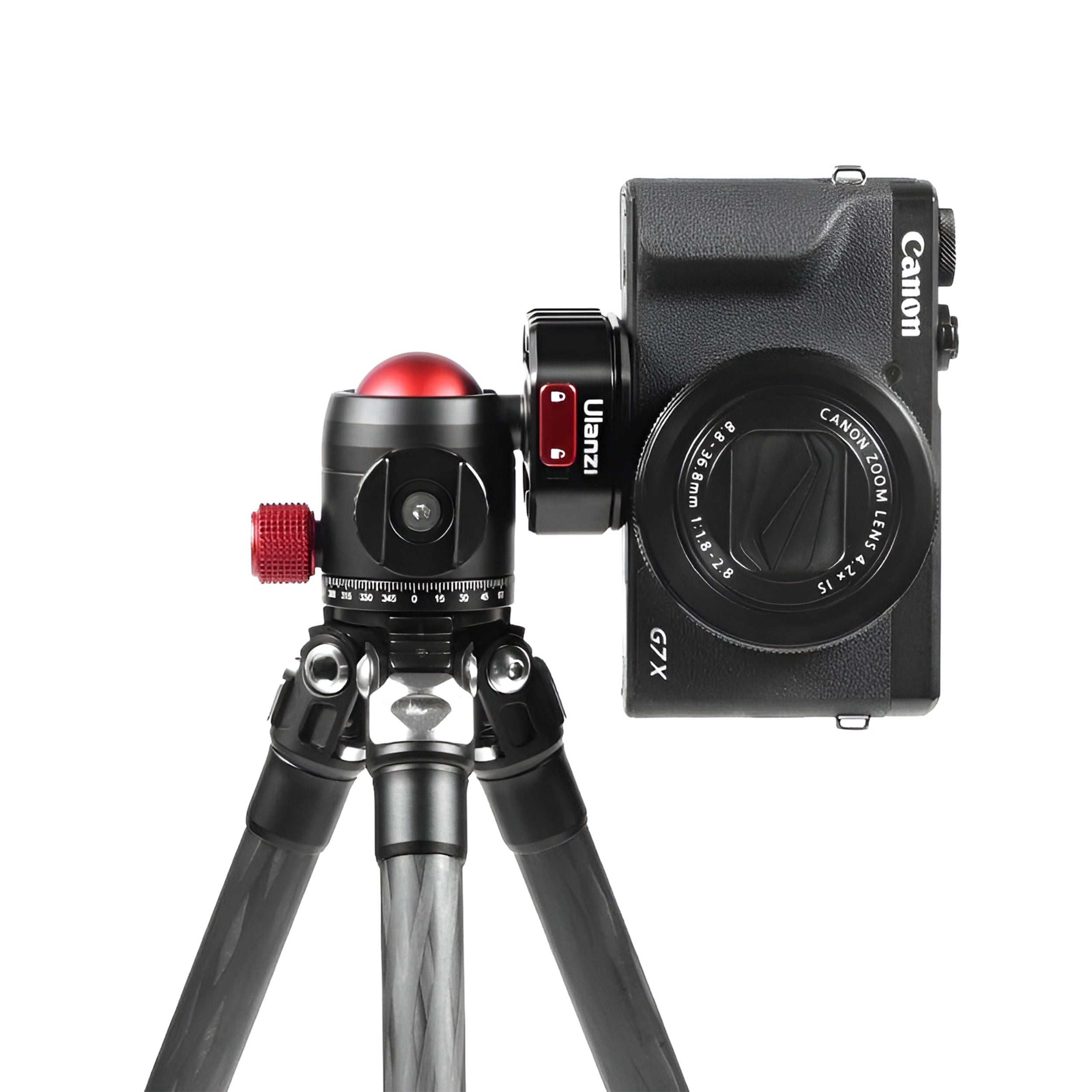 ULANZI U 100 Claw Quick Release Ball Head 2305 - Lightweight Camera Tripod Mount with 360° Rotation for DSLR, Mirrorless, and Action Cameras - Perfect for Vlogging, Photography, and Outdoor Adventures