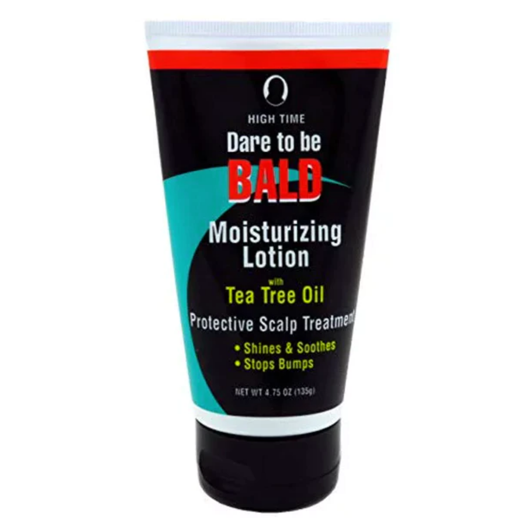 BUMP STOP Dare to Be Bald Moisturizing Lotion with Tea Tree Oil - 4.75 oz for Scalp Care & Post-Shave Hydration - Ideal for Bald Heads, Sensitive Skin & Daily Moisturizing