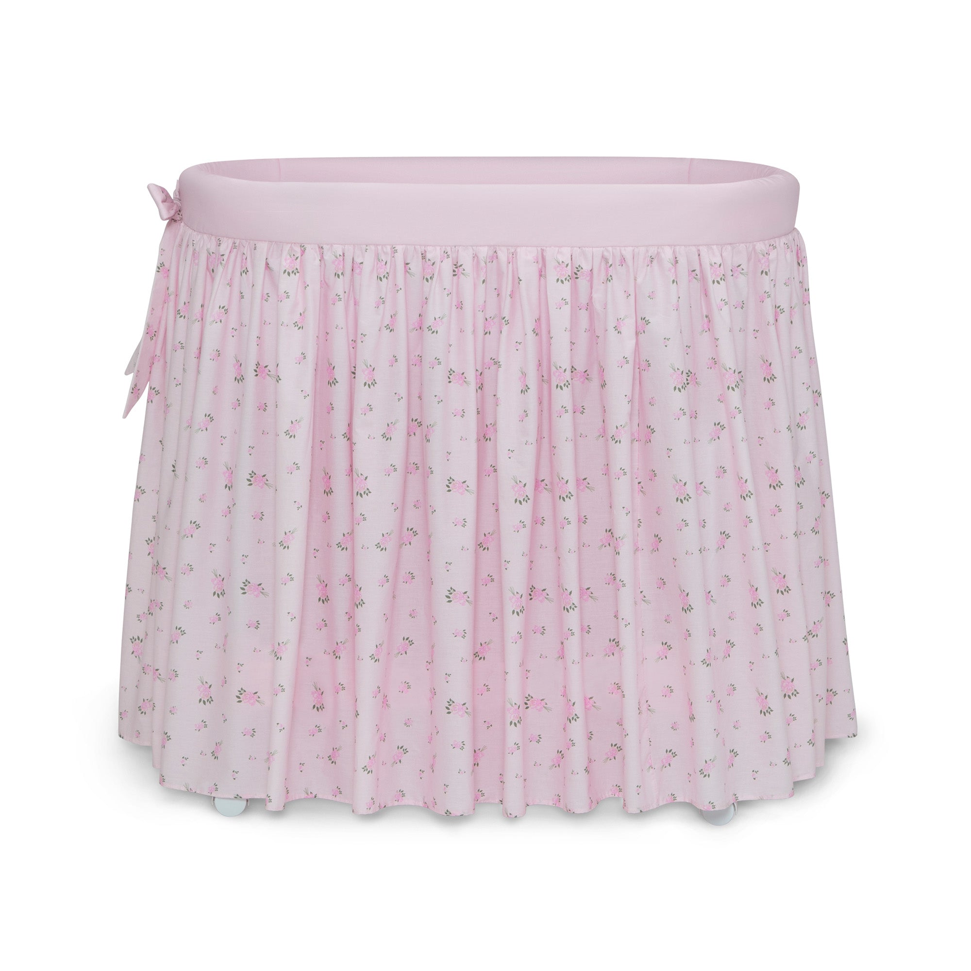 Flora Gliding Baby Bassinet - Portable & Lightweight Crib for Newborns - Perfect for Nursery, Travel & Co-Sleeping