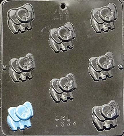 Elephant Chocolate Candy Mold Set - Premium Silicone Candy Molds for DIY Chocolate, Soap, Candle Making - Perfect for Birthday Parties, Baby Showers & Holiday Treats (1334)