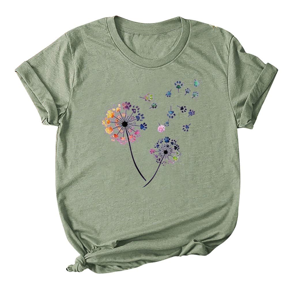 Funny Sunflower Graphic Tees for Teen Girls & Women - Short Sleeve Casual Tops for Juniors - Loose Fit Summer Shirts for Beach, Vacation & Everyday Wear