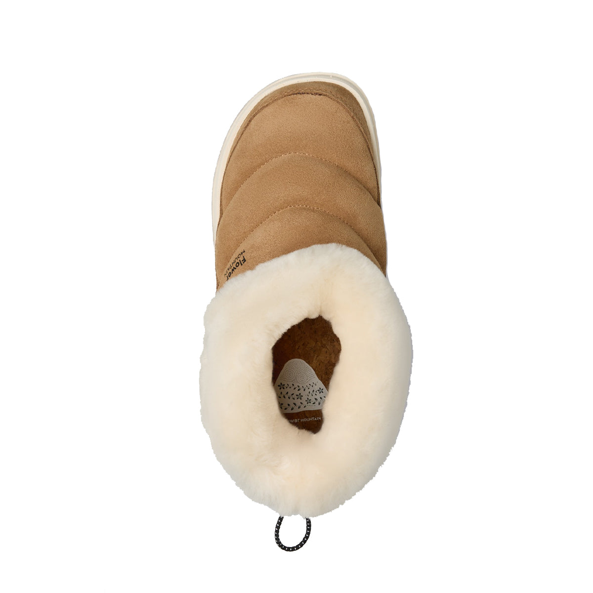 Flower Mountain Women's Mid Calf Suede Shearling Boots in Brown - Warm & Stylish Winter Boots for Casual Outings and Cold Weather