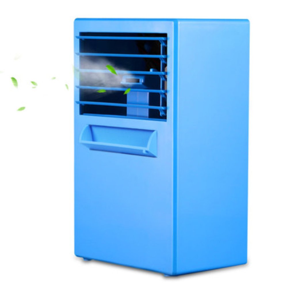 W&lx Mini Portable Air Conditioner Fan with Humidifier - Ultra Quiet Cooling Fan for Student Dorm, Office & Home Use | Perfect for Summer, Study & Work Spaces