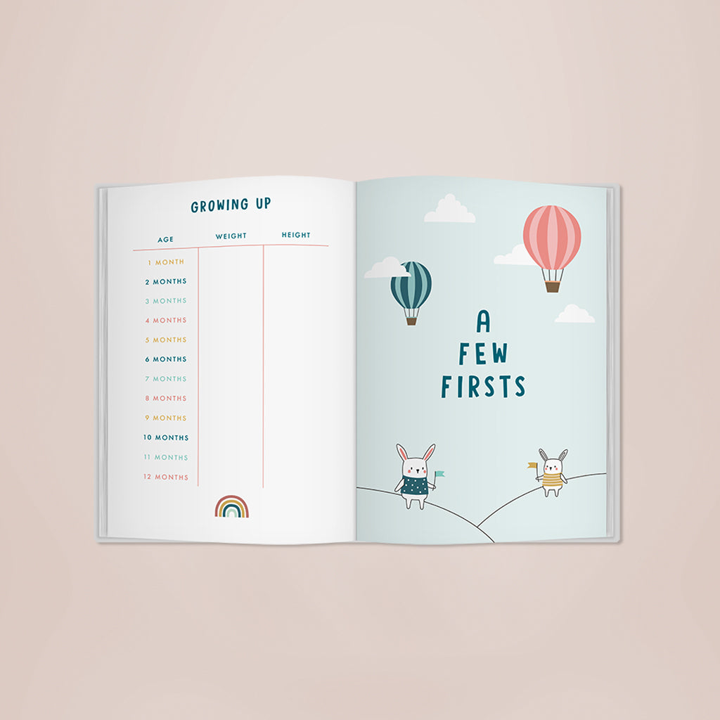Bump to Birthday Book - Pregnancy to First Birthday Memory Journal for New Parents | Perfect Baby Shower Gift & First Year Keepsake