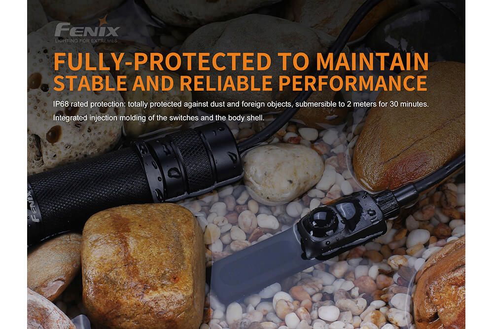 Fenix AER 03 V2.0 Tactical Flashlight with ALG 05 Mounting Kit - High Lumen LED Light for Outdoor Camping, Hunting & Emergency Preparedness
