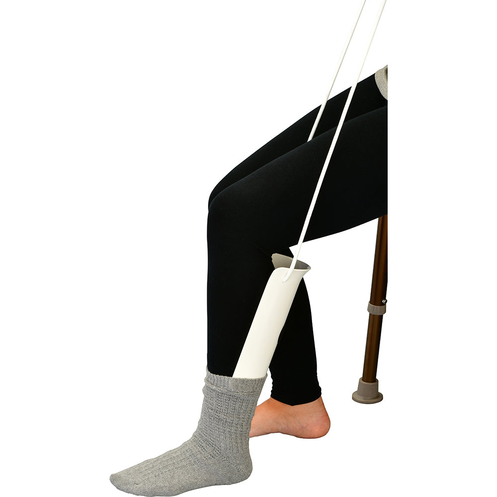 Best Sock Aid for Elderly & Disabled - Hard Plastic Design for Easy Dressing - Essential Mobility Aid for Seniors & Arthritis Patients