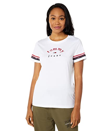 Tommy Jeans Distressed Logo Graphic T-Shirt for Men | Vintage Washed Cotton Tee | Casual Streetwear & Everyday Outfit Essential