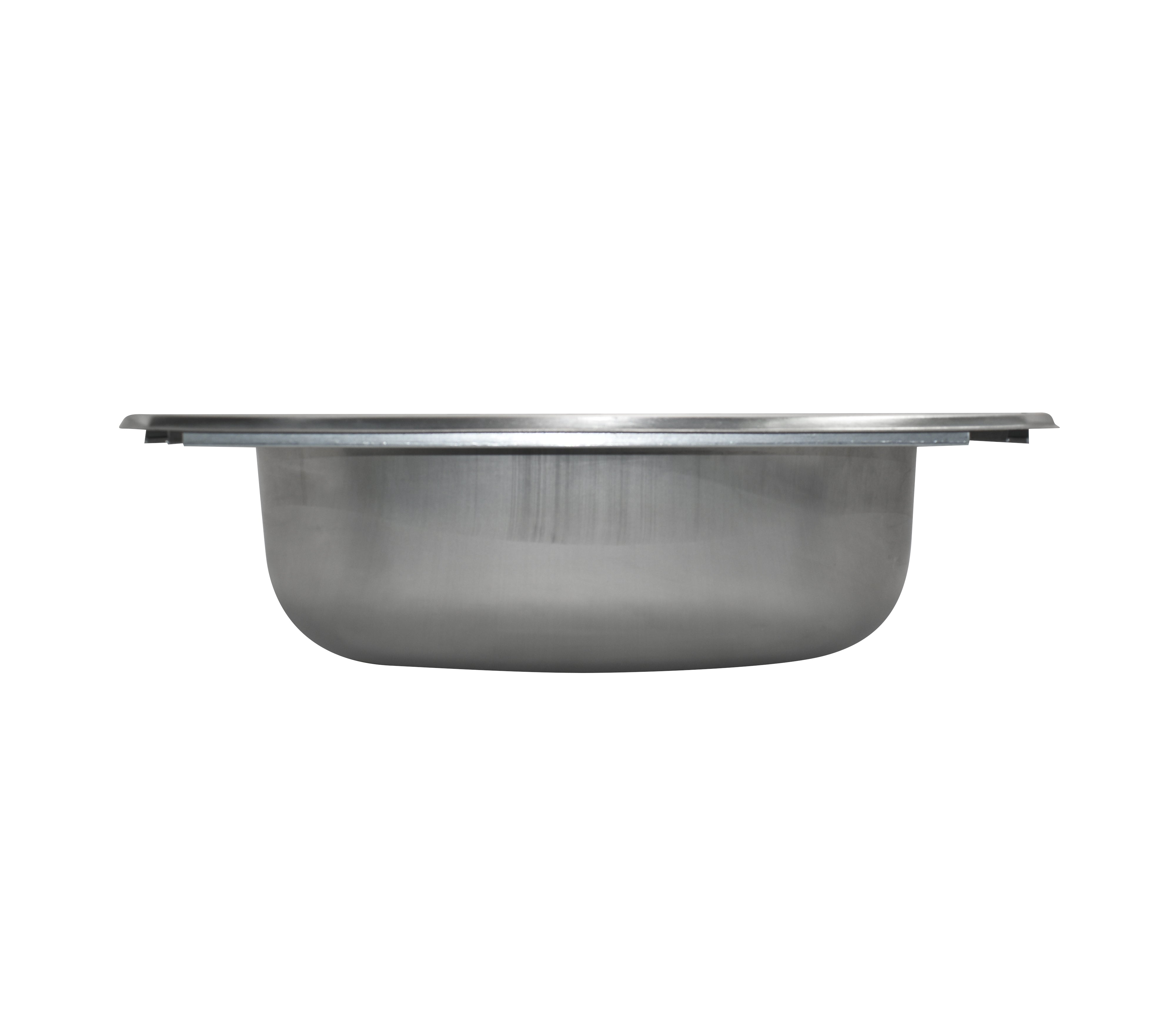 Faguax 480x480x150 Stainless Steel Single Bowl Kitchen Sink - Durable & Rustproof for Modern Home Cooking & Dishwashing