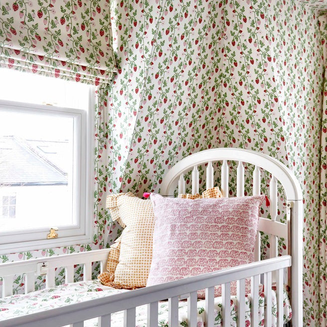 Strawberry Wallpaper Grass - Self-Adhesive Peel and Stick Wallpaper for Bedroom, Nursery, Kitchen - Perfect for Home Decor, Accent Walls & DIY Projects