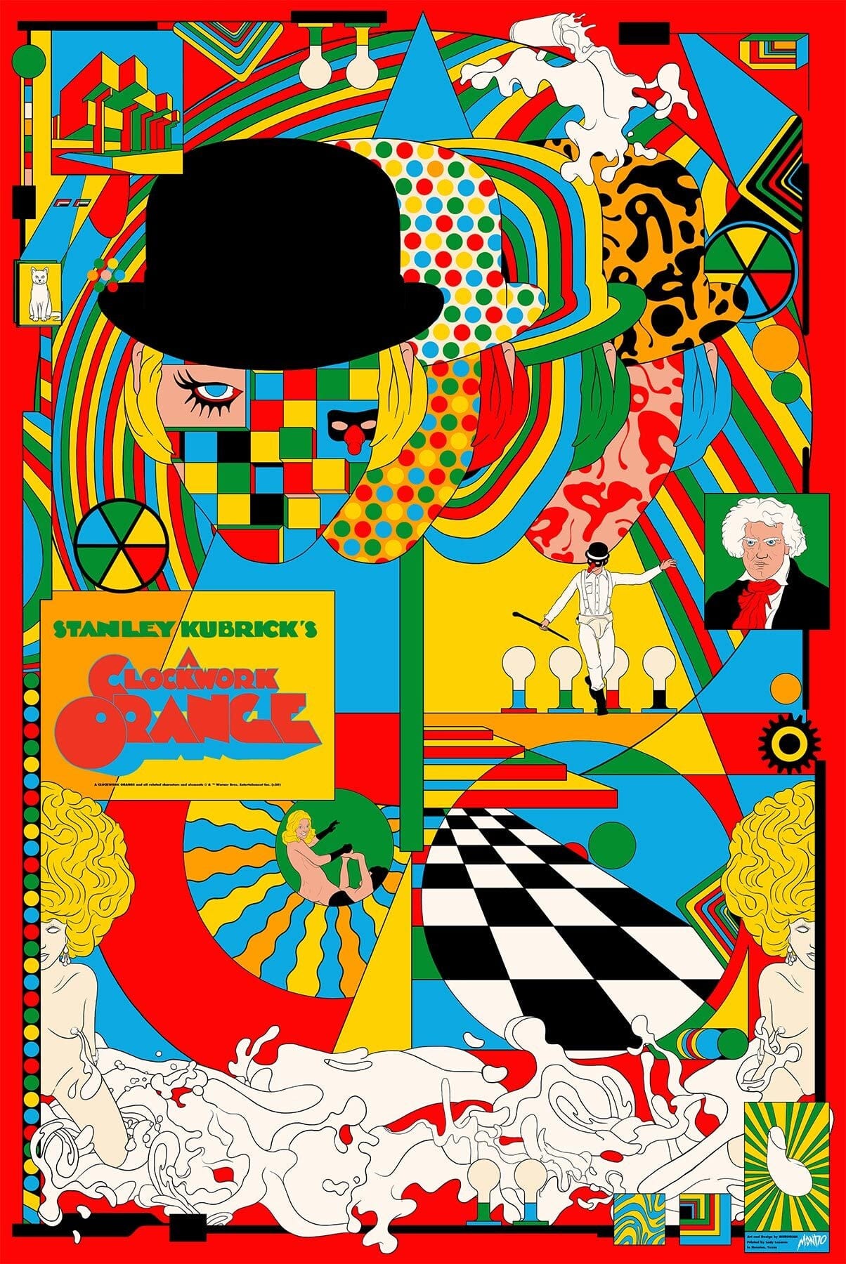 Vintage A Clockwork Orange Movie Poster - Classic Film Wall Art for Home Theater & Office Decor