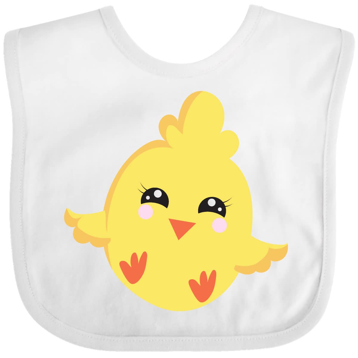 Inktastic Adorable Baby Chick Design Soft Cotton Bib for Infants - Perfect for Feeding, Drool Control, and Cute Photo Ops