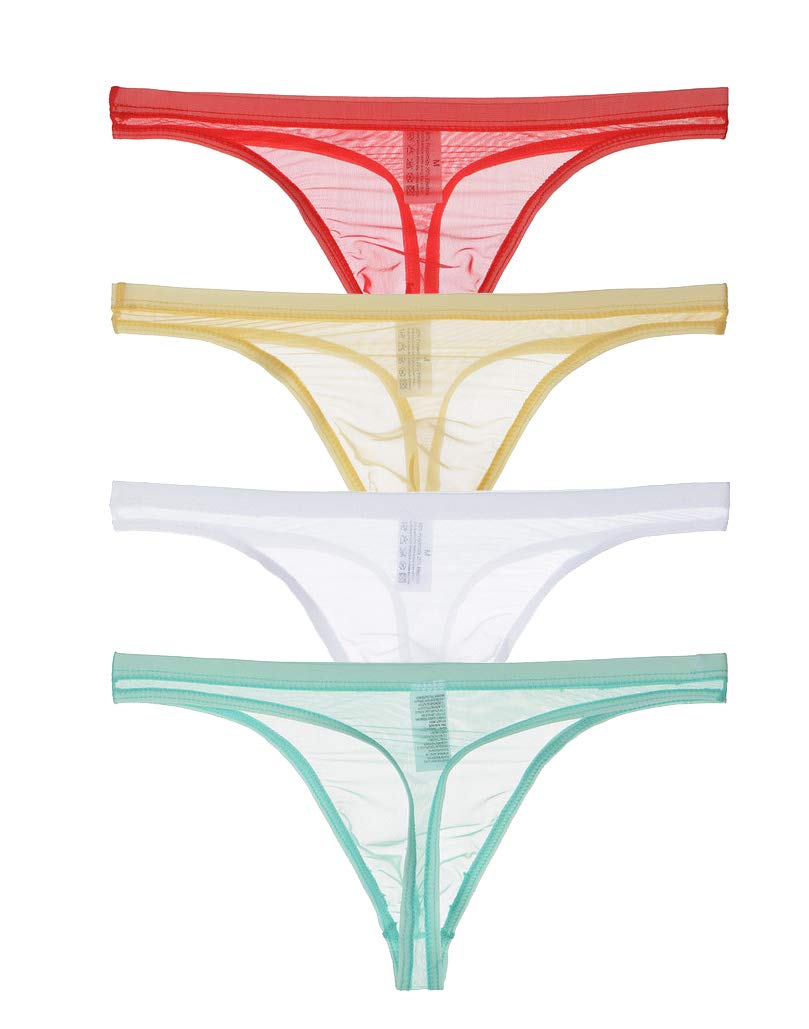 Ultra Thin Sheer Men's Thongs - Breathable & Comfortable Underwear for Daily Wear, Workout & Intimate Moments