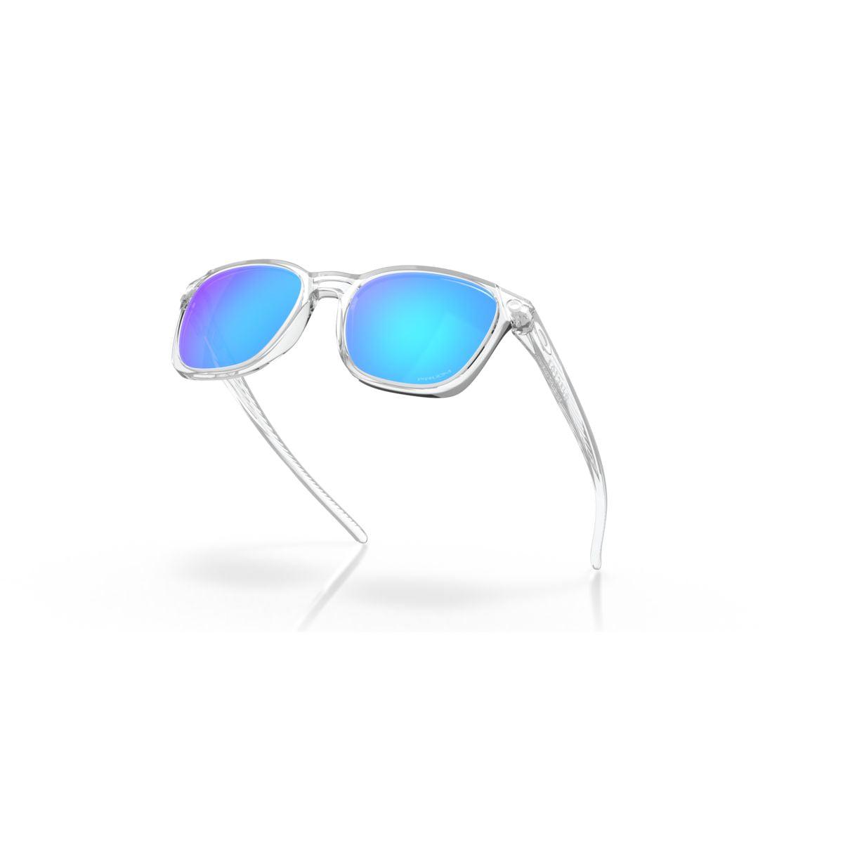 Oakley Ojector Sunglasses Polished Clear Frame with Prizm Sapphire Lenses - Model 0OO9018 901802 for Running, Cycling & Outdoor Sports