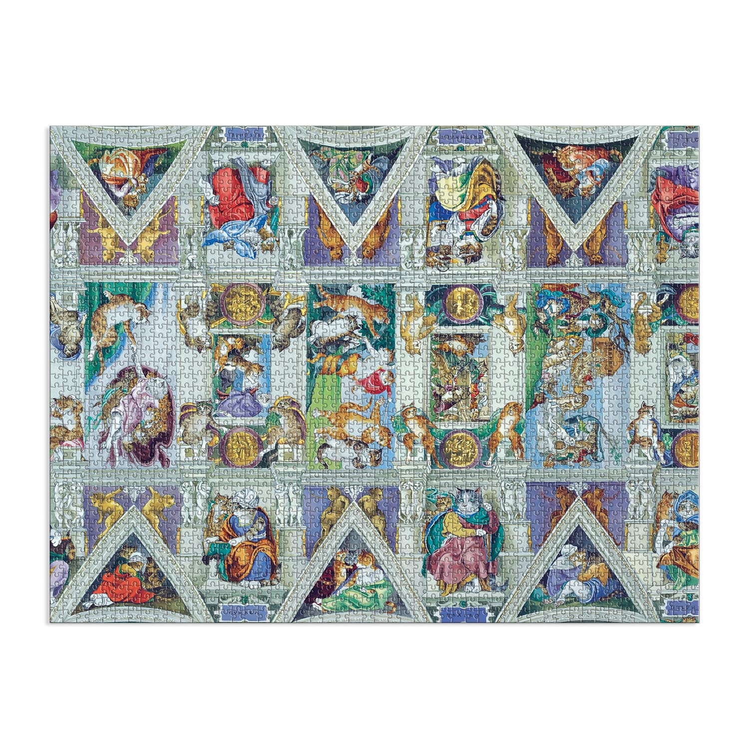 2000 Piece Sistine Chapel Ceiling Puzzle - Michelangelo Masterpiece Art Jigsaw for Adults, Western Art Collection, Home Decor & Gift Idea | Perfect for Family Game Night & Art Enthusiasts