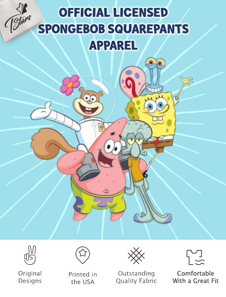 Tstars - Spongebob and Gary Big Brother Funny Toddler Kids T-Shirt | Cute Cartoon Character Tee for Boys & Girls | Perfect for Playdates, Birthday Parties & Family Outings