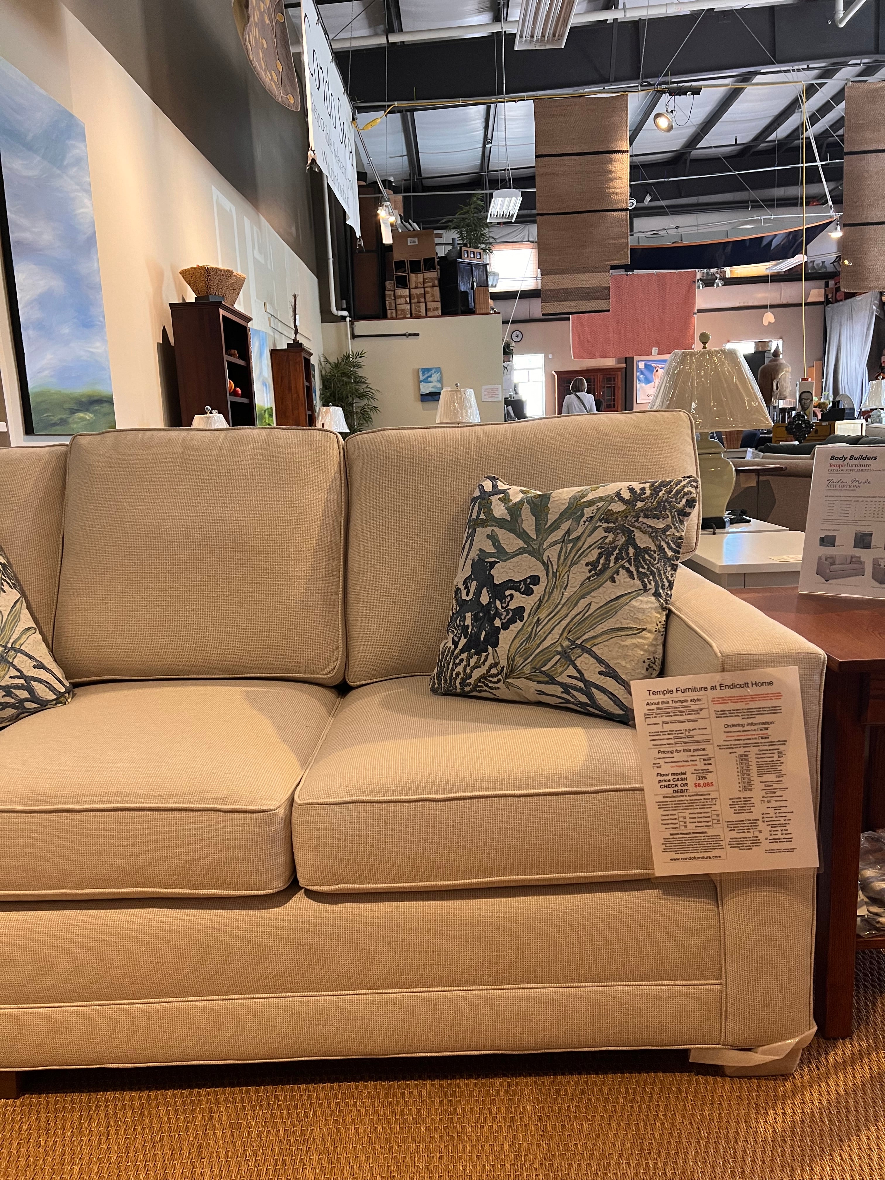 Temple Tailor Made 6600 Reversible Sectional Sofa - Modern L-Shaped Couch for Living Room, Family Room & Home Theater