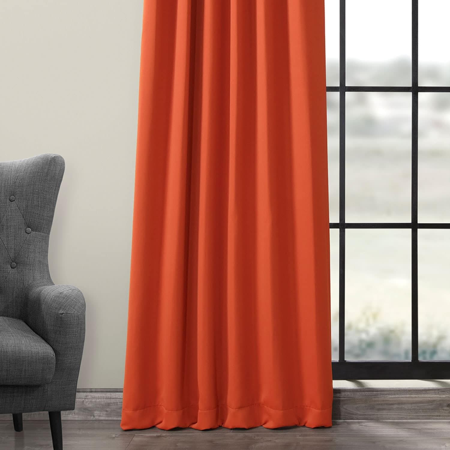 Red Rock Rust Blackout Curtains for Bedroom - Thermal Insulated Room Darkening Drapes for Better Sleep & Energy Efficiency
