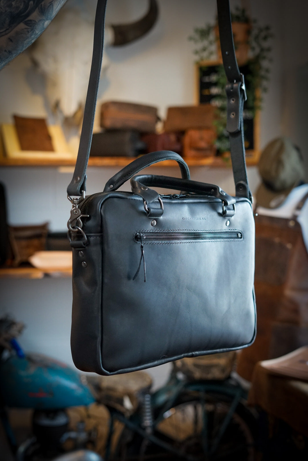 Premium Essential Work Bag for Professionals - Flat Black - Perfect for Office, Commuting & Business Travel