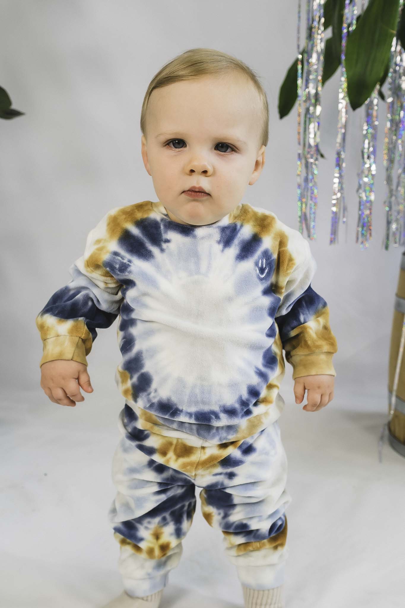 Dear Tie Dye Circle Sweatshirt - Unisex Baby Hoodie | Cute & Comfortable Cotton Pullover for Boys & Girls | Perfect for Playdates, Family Photos & Casual Outings