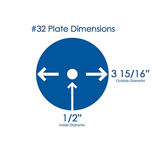 #32 Meat Grinder Plate & Knife Set - 3/16