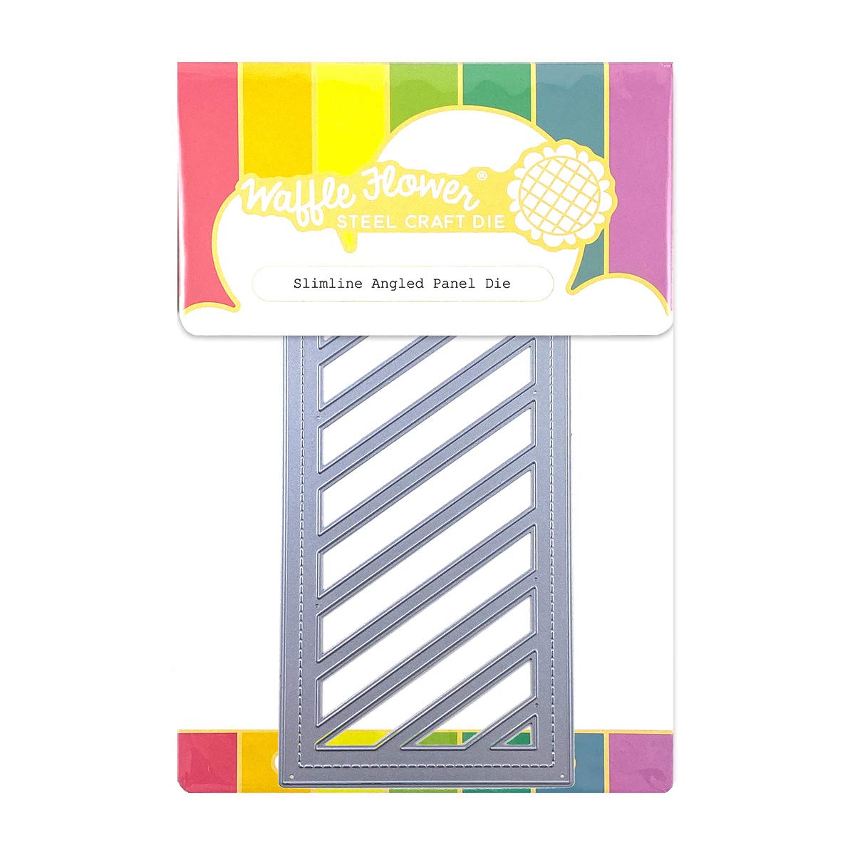 Waffle Flower Slimline Angled Panel Die - Perfect for Card Making, Scrapbooking & DIY Paper Crafts - Create Stunning Greeting Cards and Home Decor