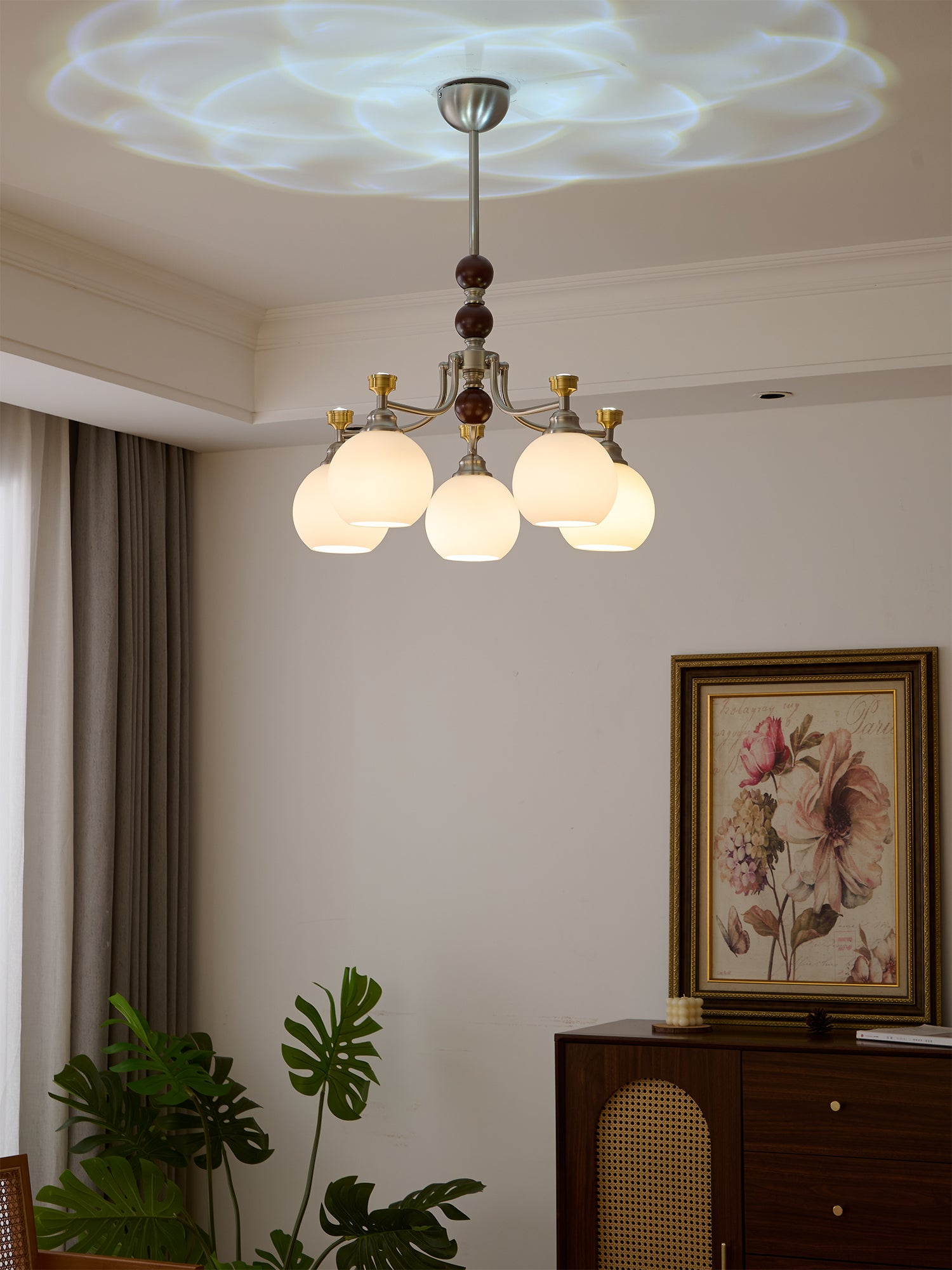 Lucienne Orb Chandelier - Modern Crystal Ceiling Light Fixture for Dining Room, Living Room & Bedroom | Elegant Lighting for Home Decor & Interior Design