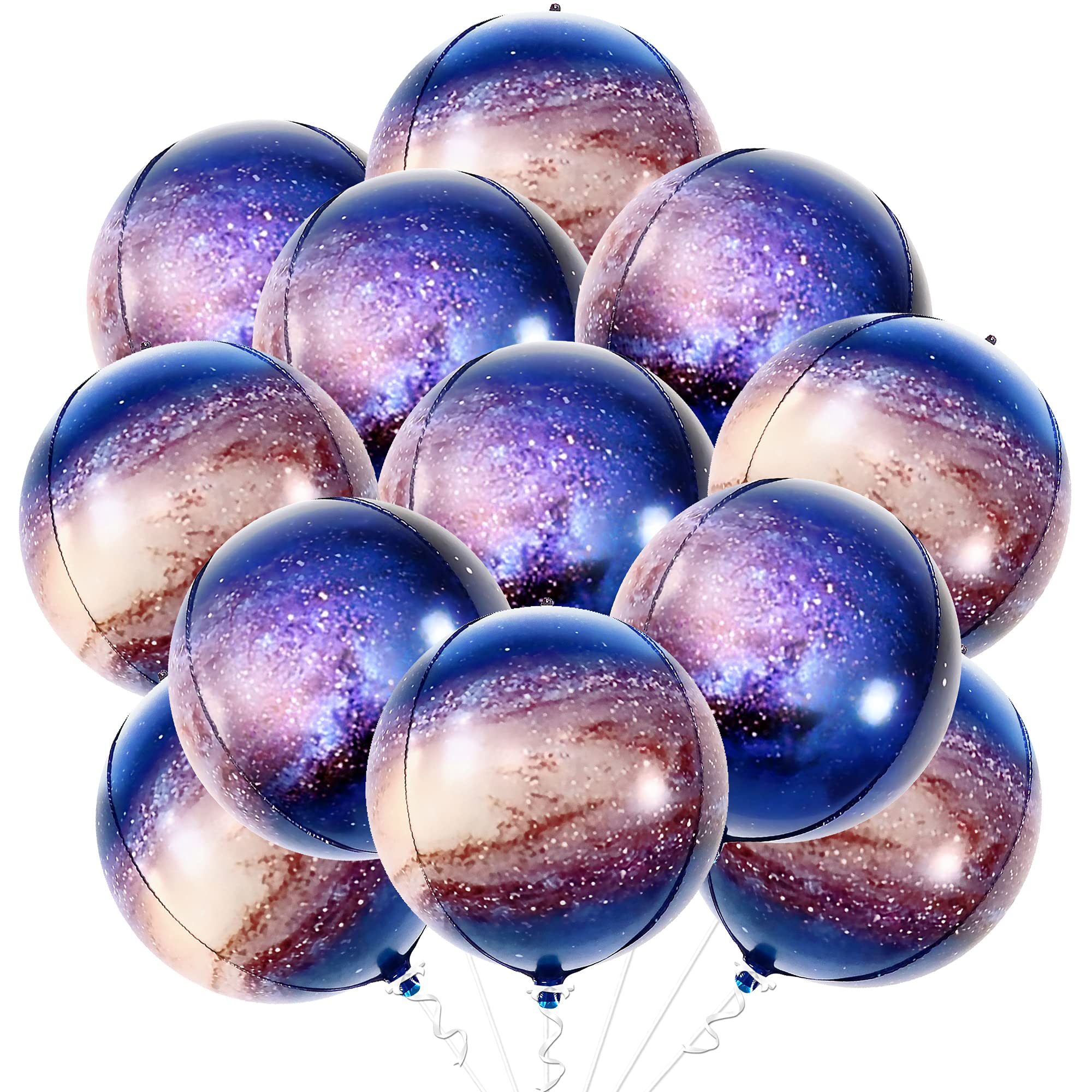 KatchOn 22 Inch Galaxy Balloons - Pack of 12 | Space Themed Party Decorations for Birthday, Baby Shower & Home Decor | Planet & Moon Balloons for Cosmic Theme Events, NASA Parties & Astronomy Lovers