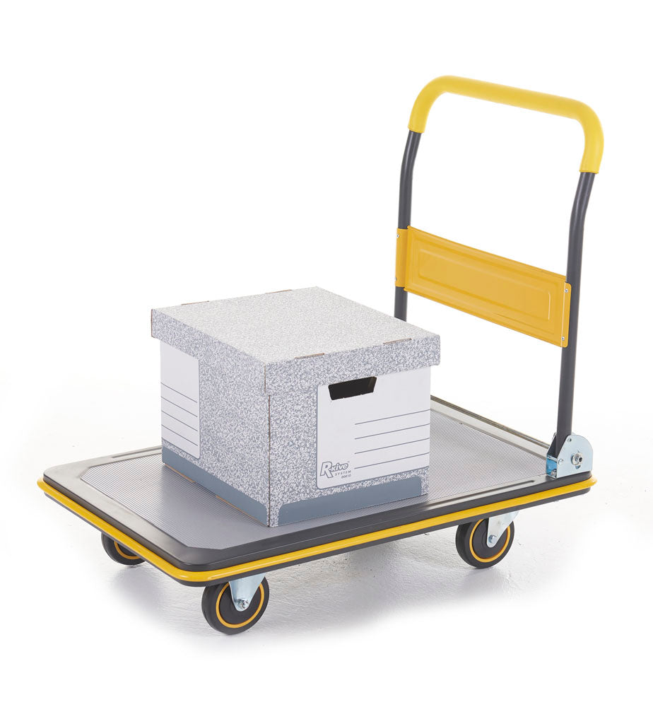Premium Heavy-Duty Folding Hand Truck with 330LBS Capacity - Portable Luggage Cart for Travel, Moving & Warehouse Use