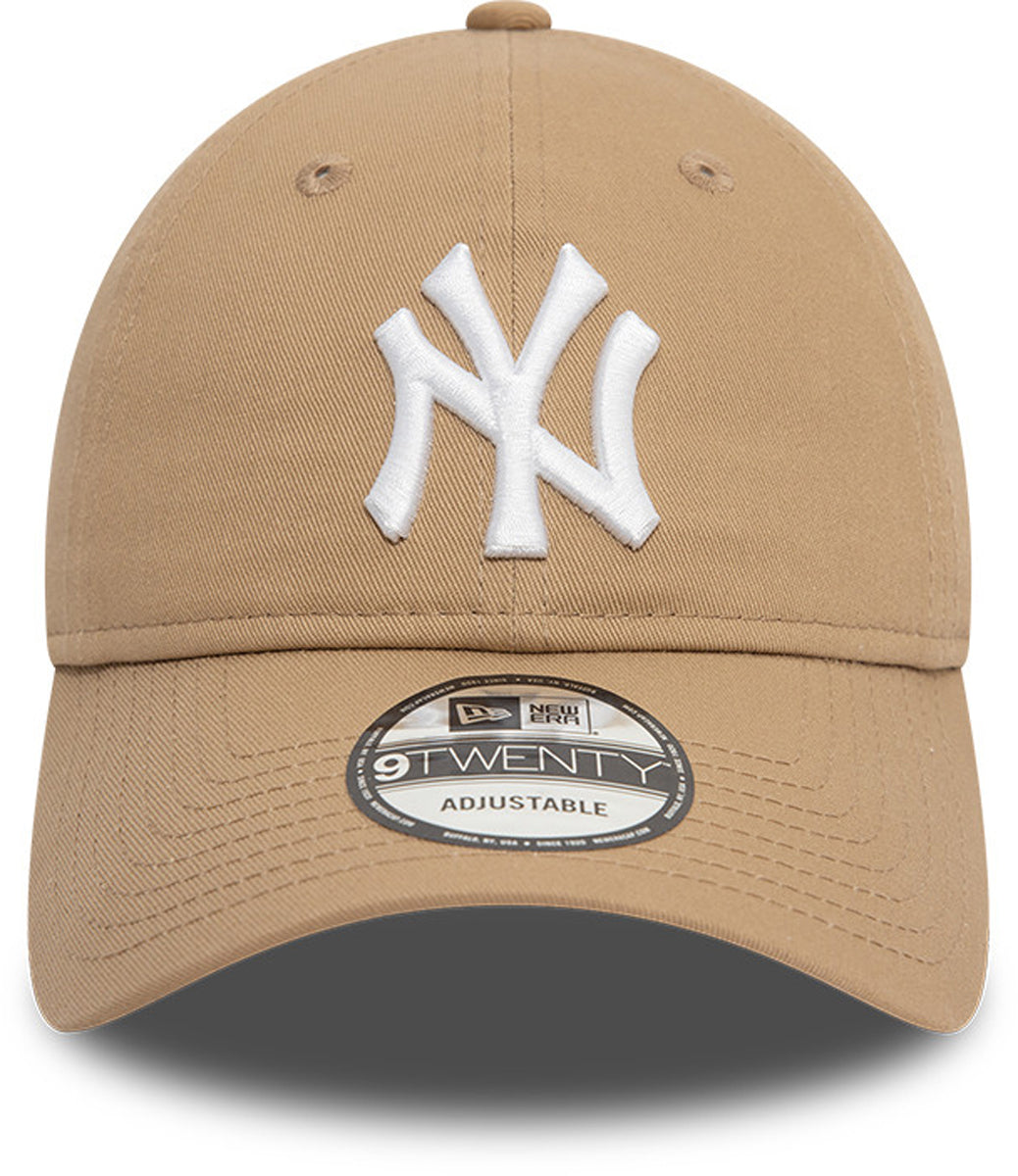 New York Yankees New Era 9Twenty League Essential Camel Baseball Cap - Official MLB Licensed Adjustable Hat for Men & Women - Perfect for Baseball Games, Streetwear & Casual Outfits