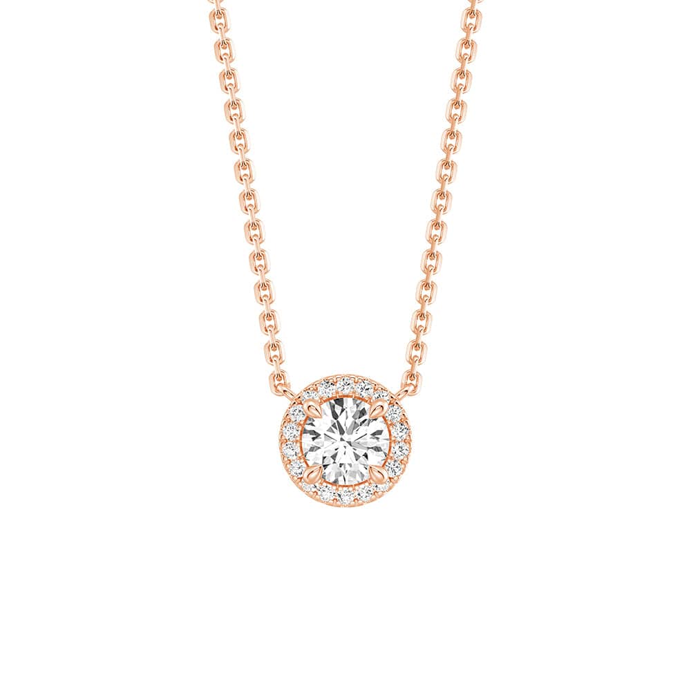 Eternal Halo Personalized Birthstone Necklace - Custom Name & Birth Month Jewelry Gift for Women, Mom, Wife | Perfect for Birthday, Anniversary, Mother's Day & Valentine's Day