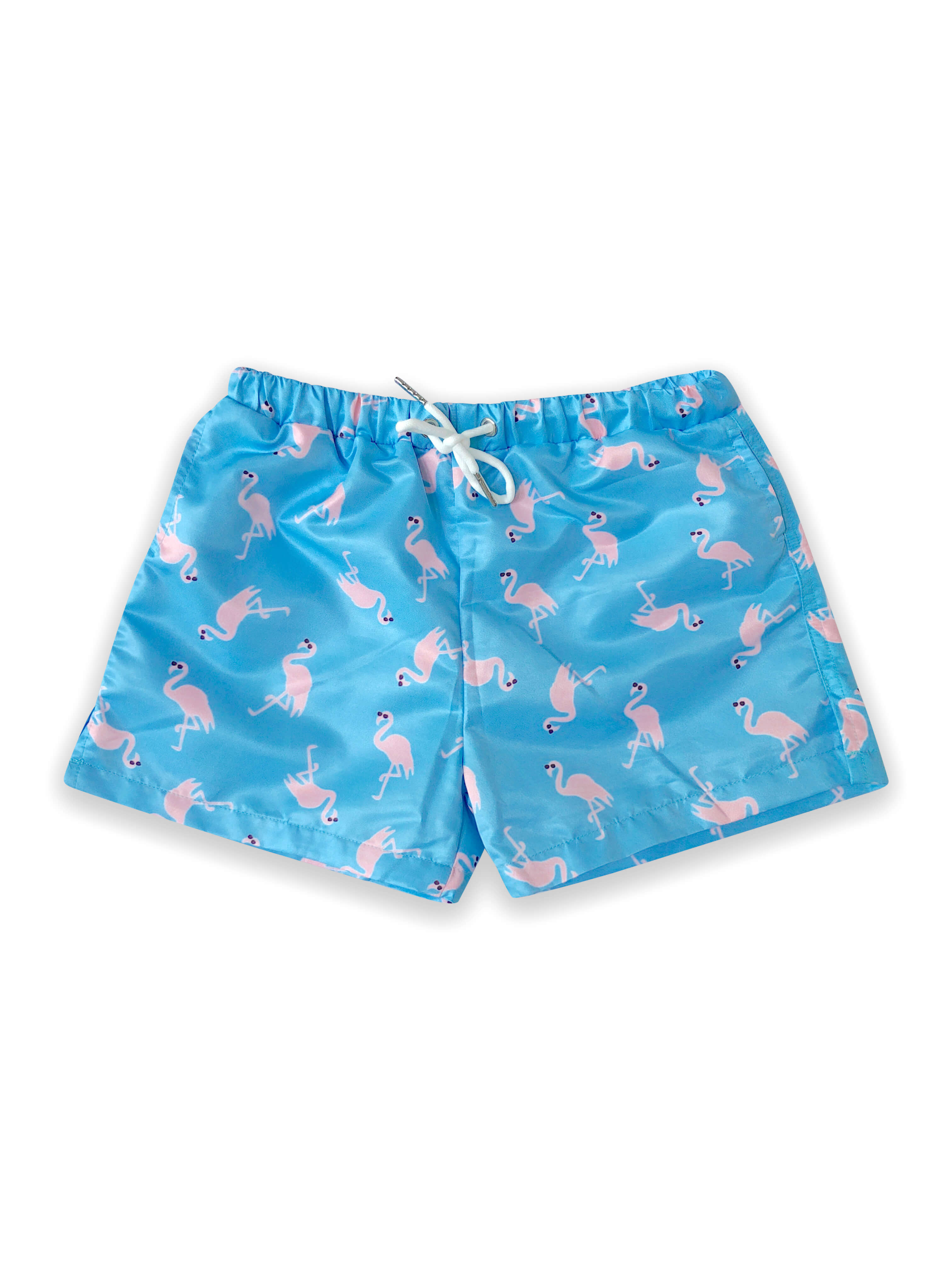 Southport Boys' Swim Trunks with Flamingo Print - Quick Dry Swim Shorts for Kids | Beach, Pool & Summer Water Activities