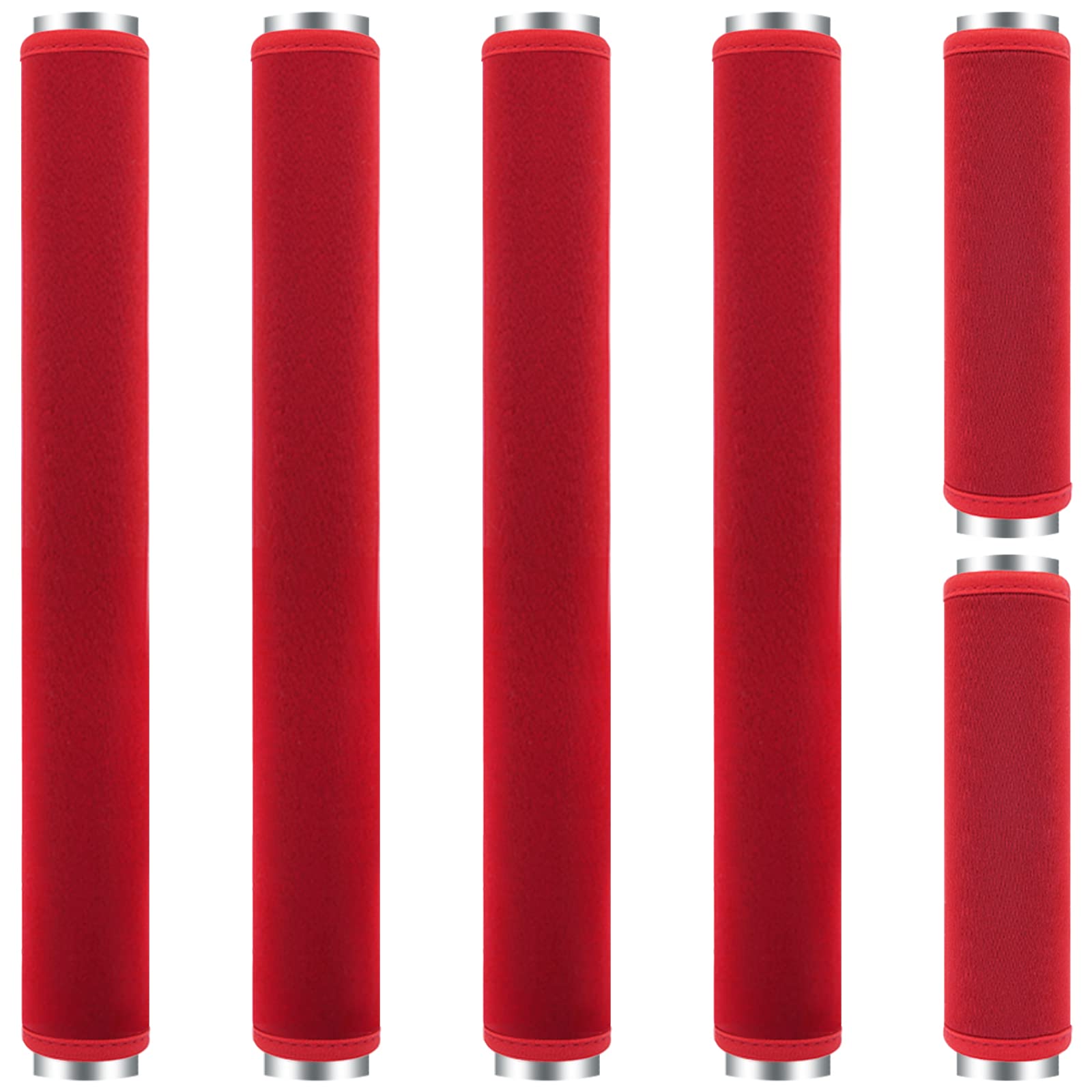 6-Pack Washable Refrigerator Door Handle Covers - Anti-Slip Kitchen Appliance Protector for Fridge, Oven, Microwave & Dishwasher - Prevents Fingerprints & Food Stains (Red) - Perfect for Modern Kitchens & Home Organization