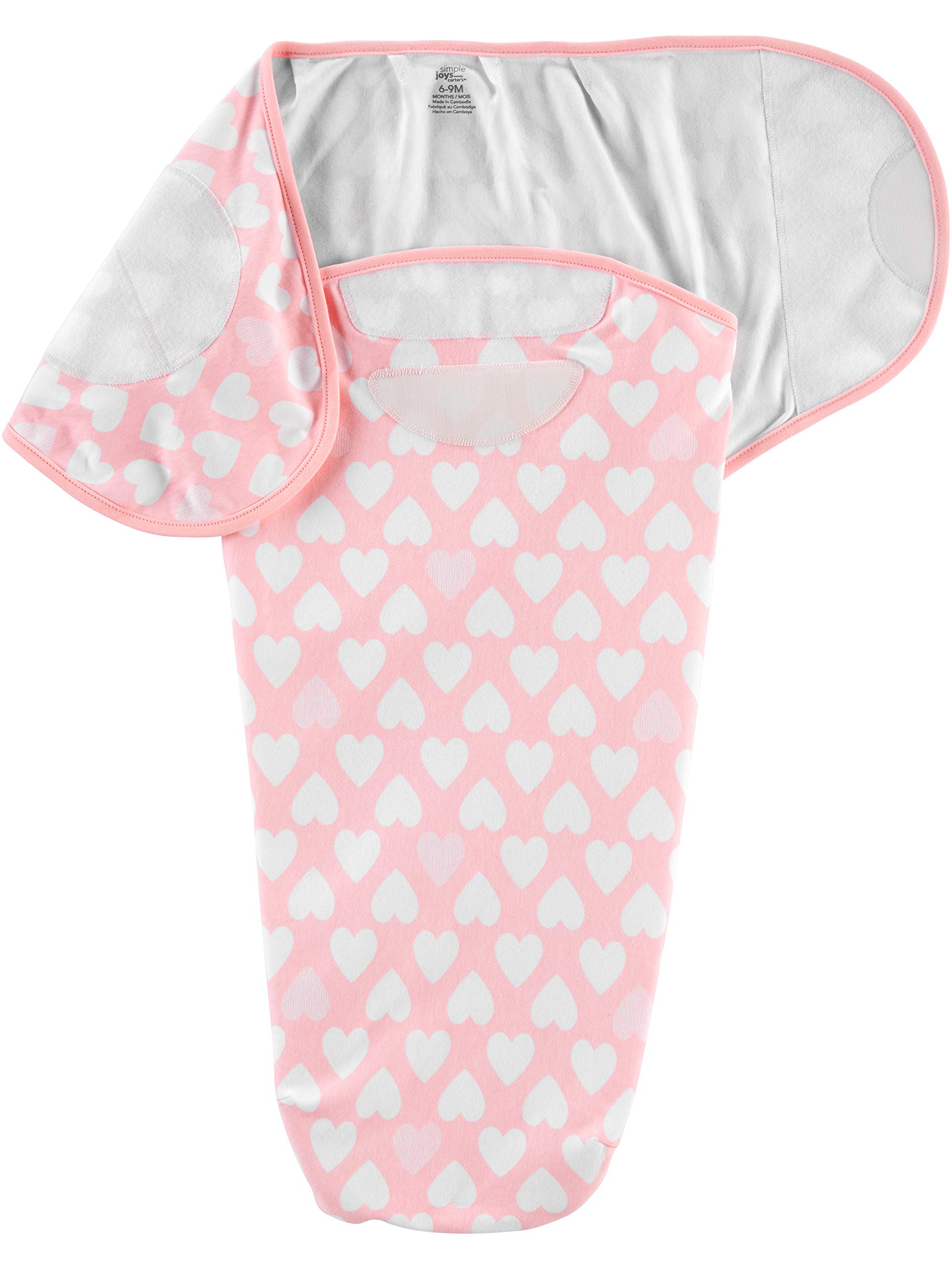 Carter's Baby Girls' Cotton Swaddle Blankets - Soft & Breathable Multipack for Newborns | Perfect for Nursery, Swaddling, and Baby Shower Gifts