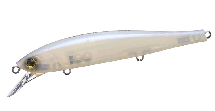 Duel Hardcore Minnow Flat 110SP Fishing Lure 110MM (4 3/8 Inch) - Topwater Bass Fishing Bait for Freshwater & Saltwater Anglers