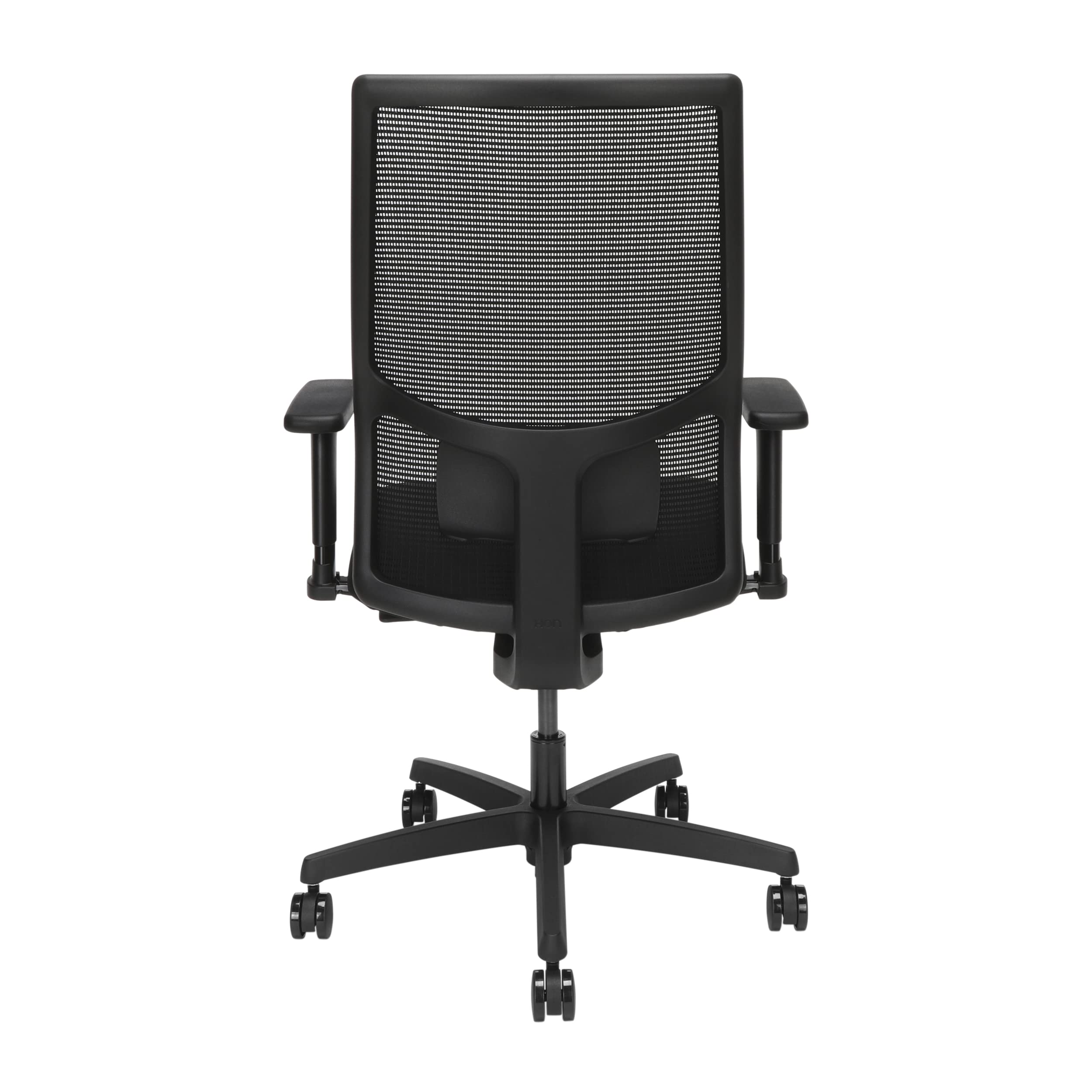HON Ignition 2.0 Ergonomic Office Chair - Adjustable Lumbar Support & Armrests, Seat Slide Mechanism, High Back Support with Cushion, Swivel Wheels, Black - Perfect for Home Office, Gaming & Workspace Comfort