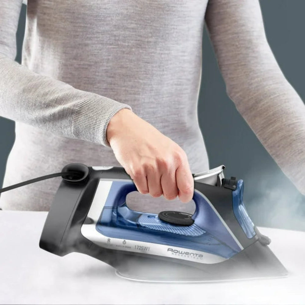 ROWENTA DW2464U1 Steam Iron with Retractable Cord - Blemished Packaging (Full Warranty) | Perfect for Home & Travel Ironing Needs