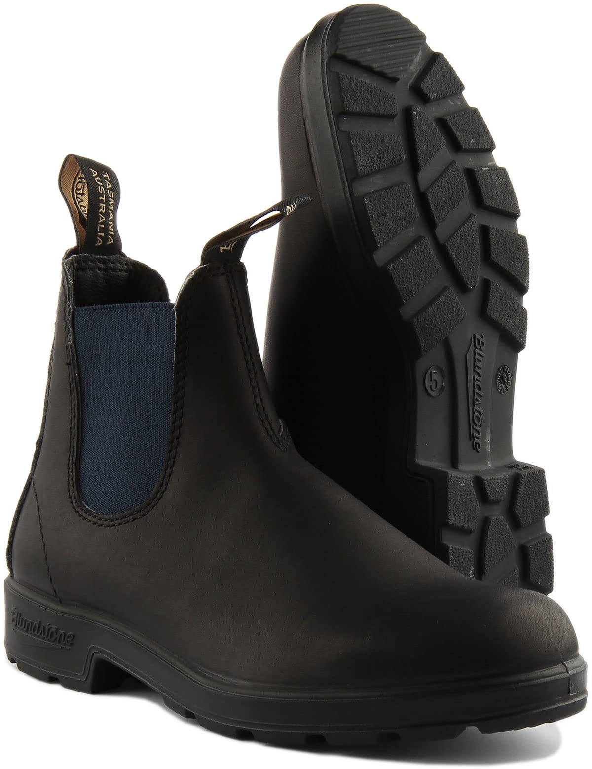 **Blundstone Men's Original 500 Series Chelsea Boots - Waterproof, Comfortable & Durable - Black (Size 8) - Perfect for Work, Outdoor & Casual Wear**