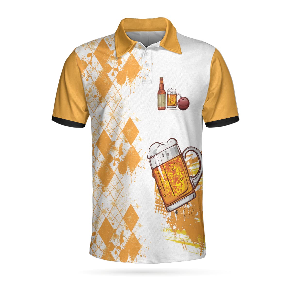 HYPERFAVOR Men's Smart Bowling Polo Shirts - Breathable Short Sleeve Performance Polo Set of 2 for Bowling Leagues & Casual Wear