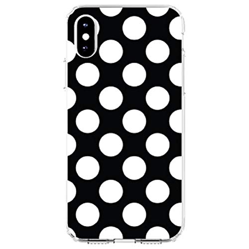 White & Black Polka Dots On Clear Case