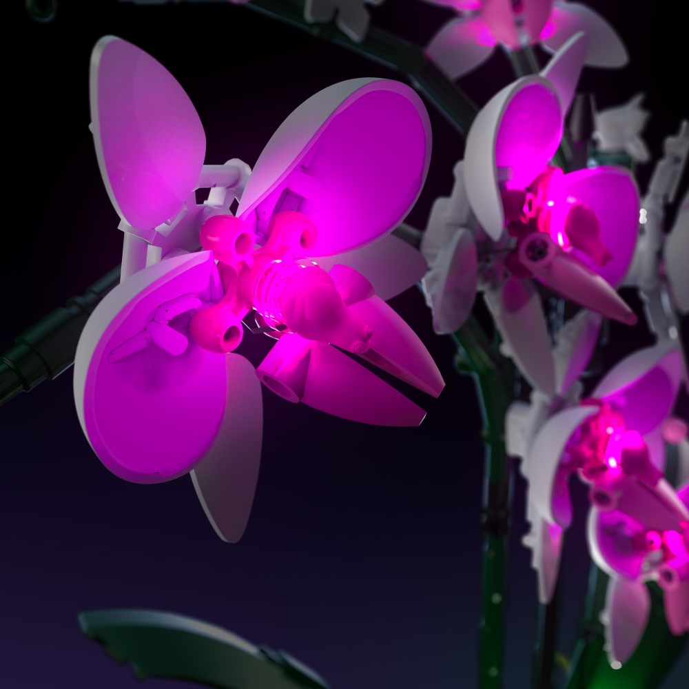 LEGO® Orchid #10311 Light Kit - DIY Lighting Set for LEGO Flower Building Blocks | Perfect for Home Decor, Gift Ideas & LEGO Enthusiasts