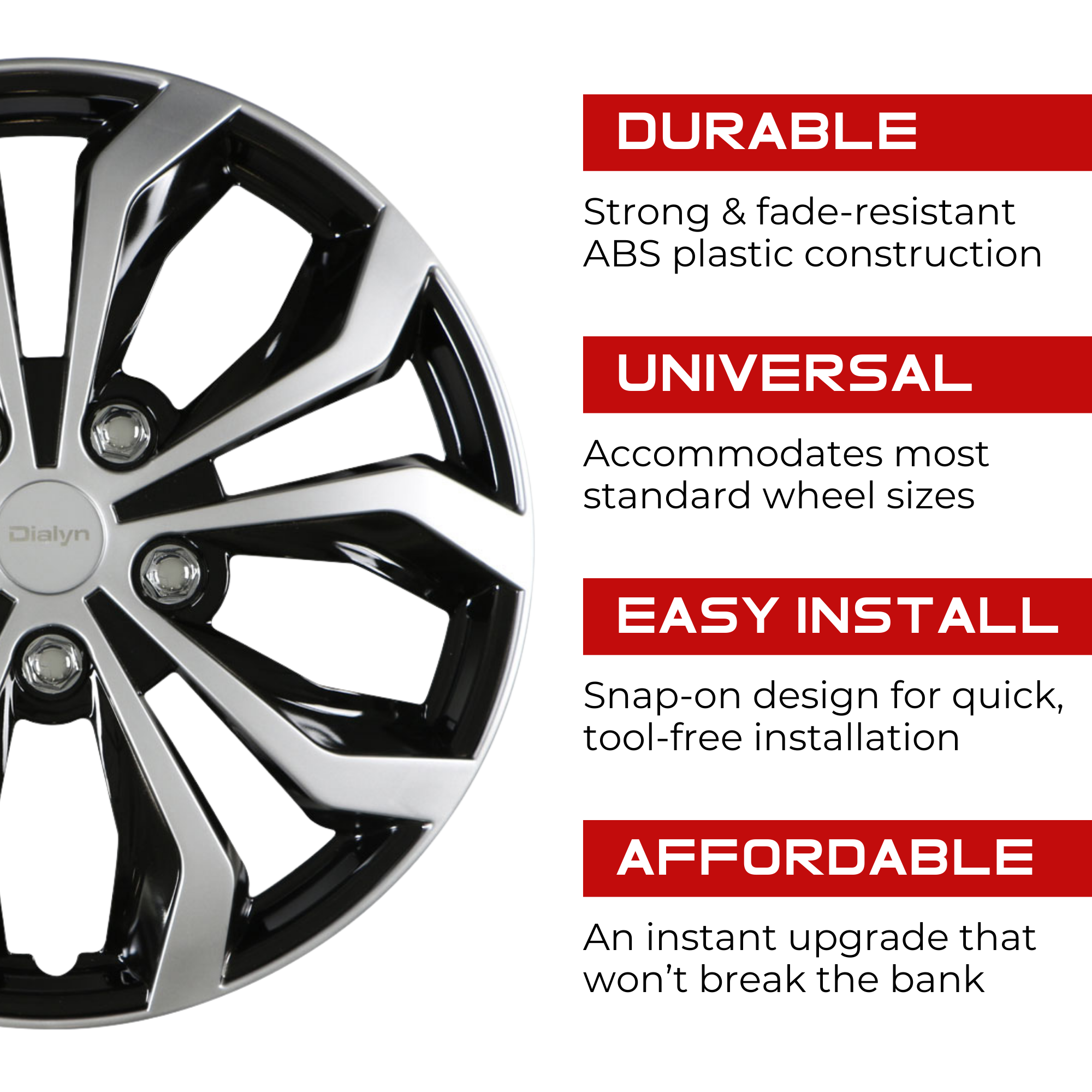18K Krypton Alloy Wheel Hub Cap for Cars & Trucks - Chrome Plated, Universal Fit - Perfect for Off-Road, Luxury Vehicles & Custom Car Upgrades