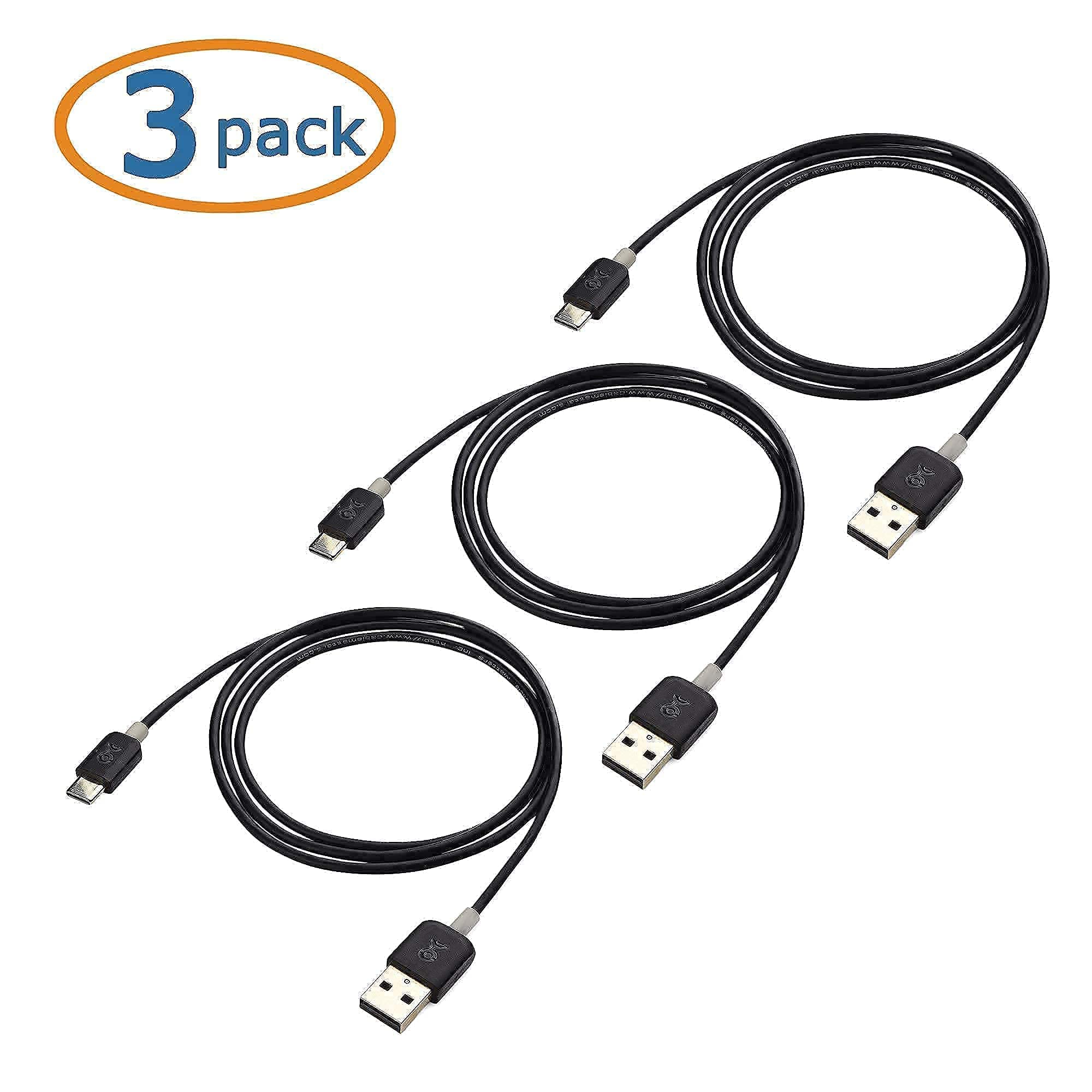 Cable Matters 6ft USB C to USB C Monitor Cable - 4K 60Hz, 100W Power Delivery, 5Gbps USB 3.1 Gen 1 & 3-Pack 3.3ft Slim USB C Cables - for 4K Monitors, Fast Charging, and High-Speed Data Transfer