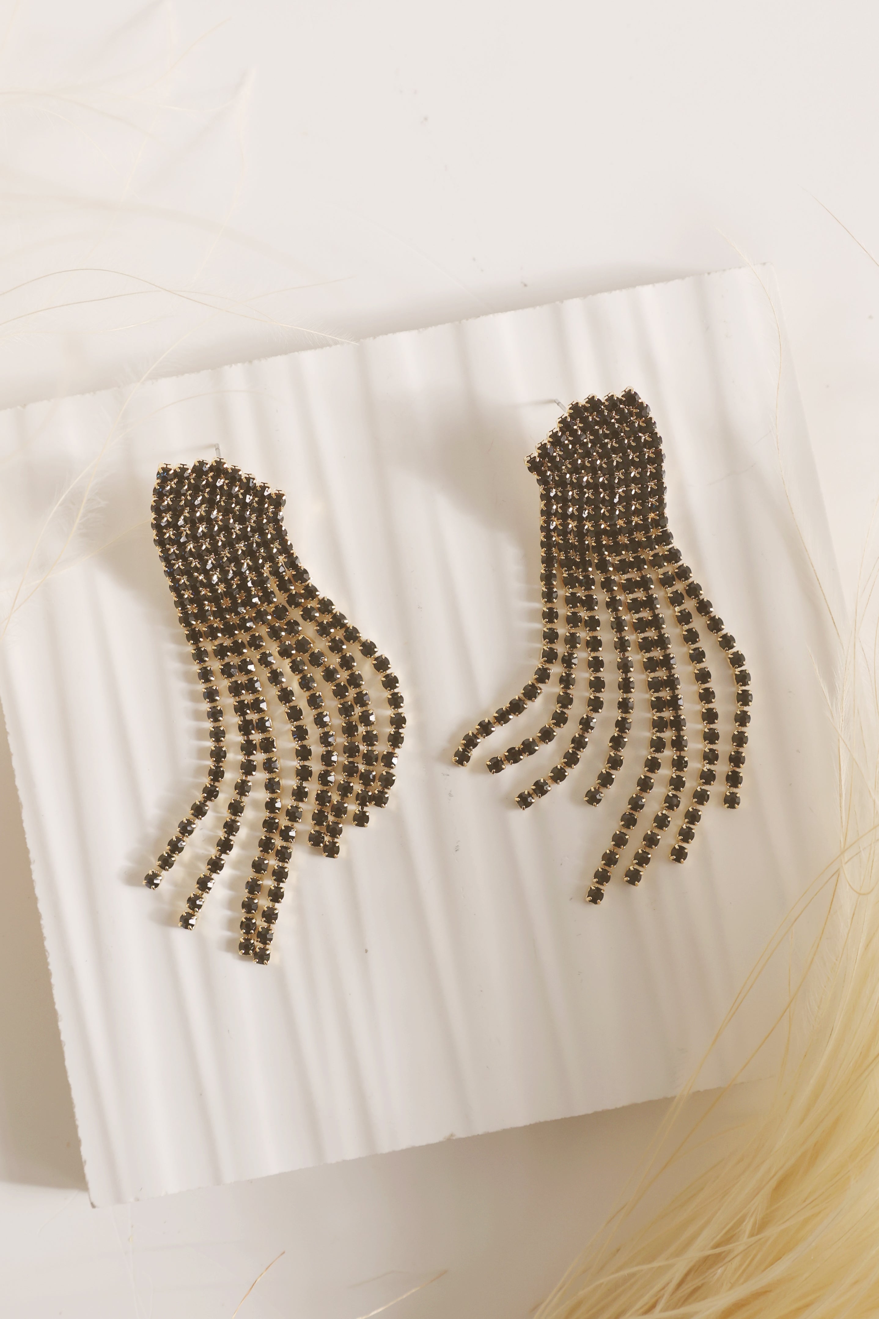 Lola Sparkle Statement Earrings for Women - Elegant Crystal Dangle Earrings - Perfect for Parties, Weddings & Special Occasions