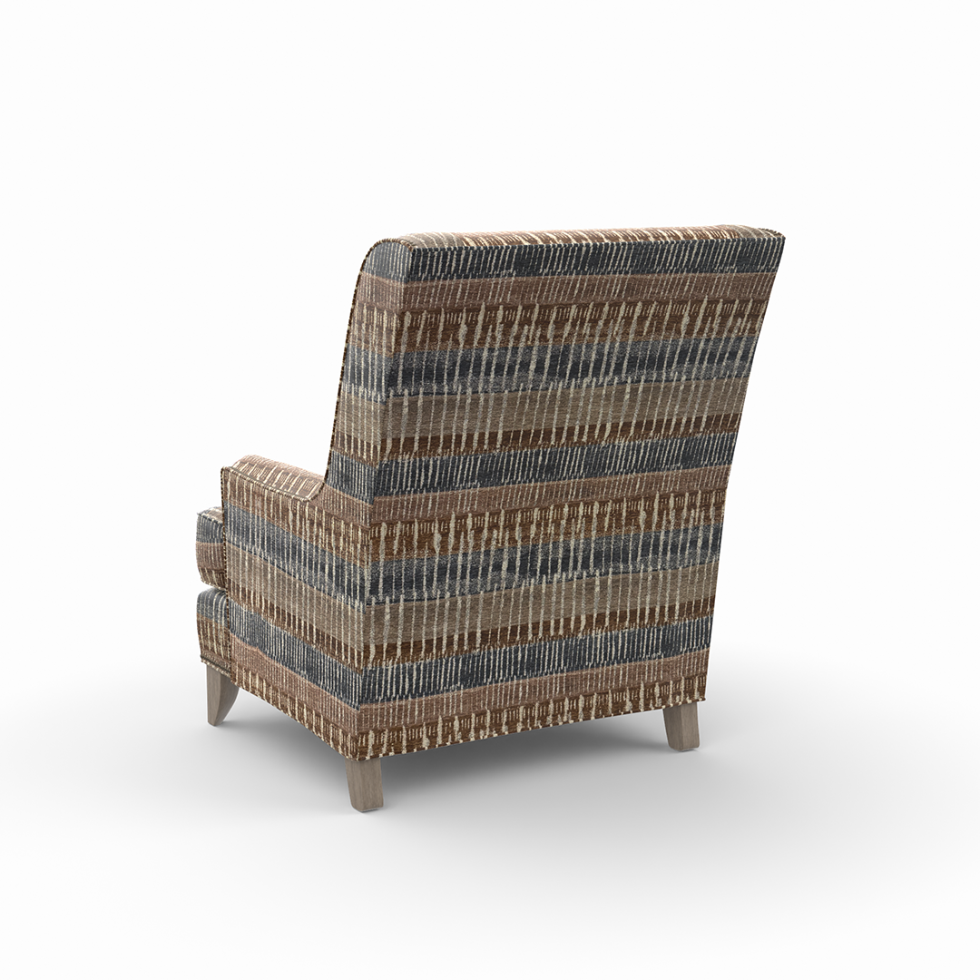 Elle High Style Chair - Modern Accent Chair for Living Room, Bedroom & Office - Comfortable Upholstered Lounge Chair with Wooden Legs - Perfect for Reading, Relaxing & Home Decor