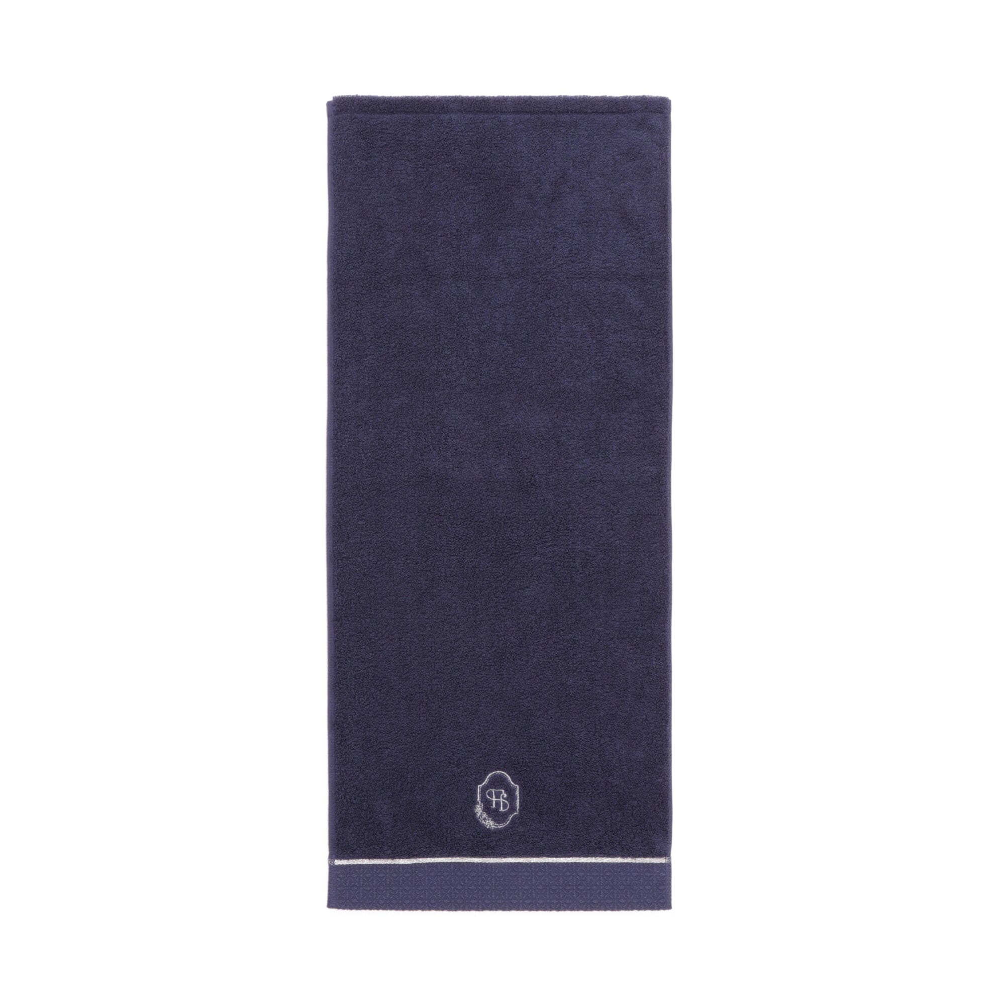 Premium Navy Blue Embroidery Face Towel - Soft & Absorbent for Skincare & Makeup Removal - Perfect for Daily Use, Travel & Spa