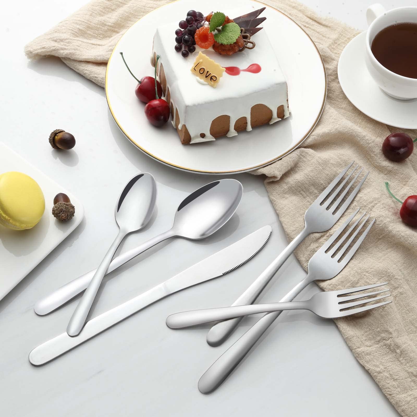 48-Piece Stainless Steel Dinner Knife and Fork Set - 9