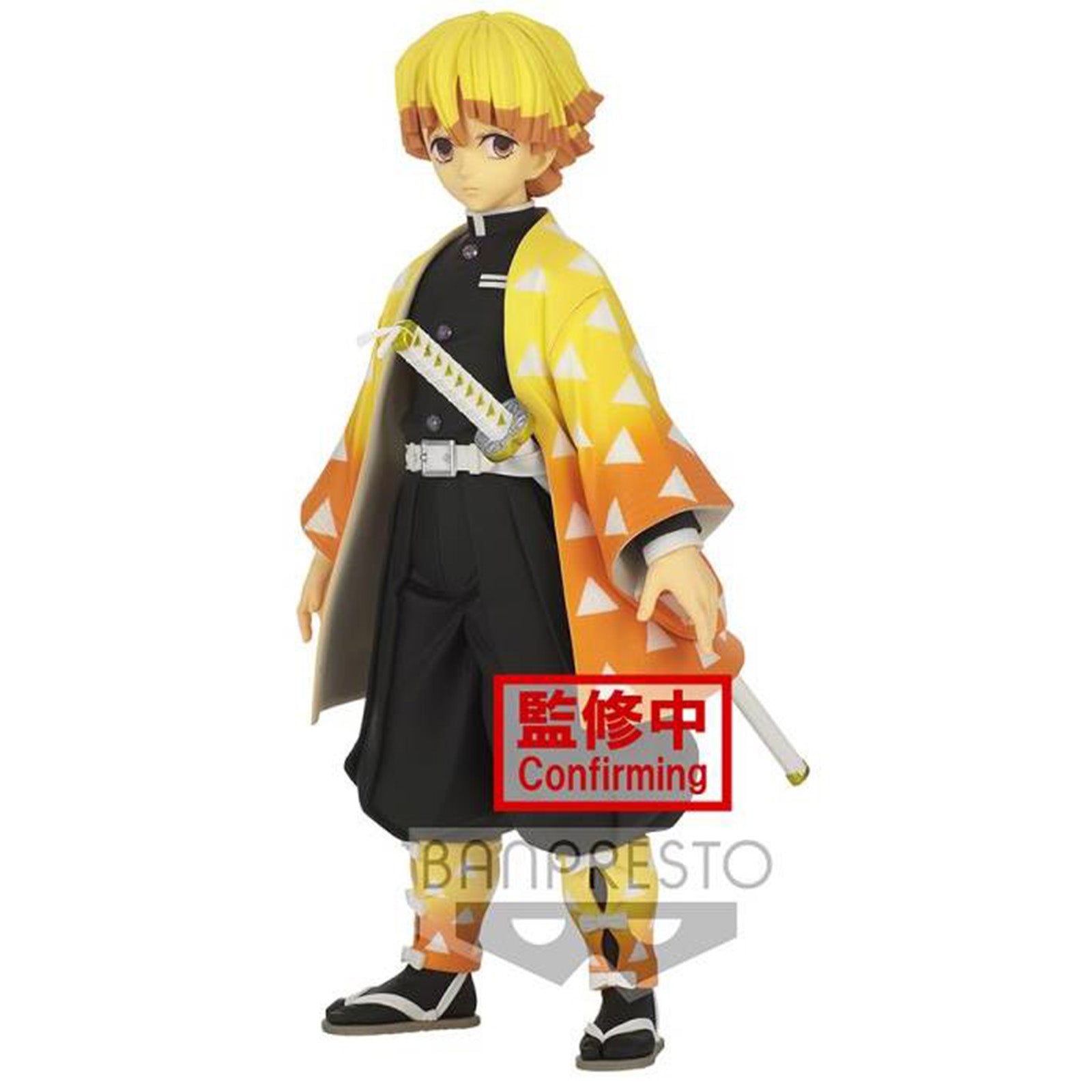 Banpresto Demon Slayer Zenitsu Agatsuma Anime Figure - Grandista Series Collectible Statue for Fans & Home Decor | Perfect for Display Shelf, Office Desk, or Gift for Anime Lovers
