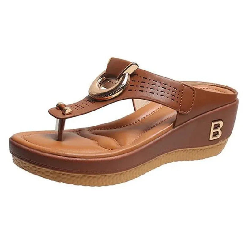 Breathable Wedge Sandal Shoes for Women - Comfortable Summer Casual Footwear with Arch Support | Perfect for Beach, Vacation & Everyday Wear